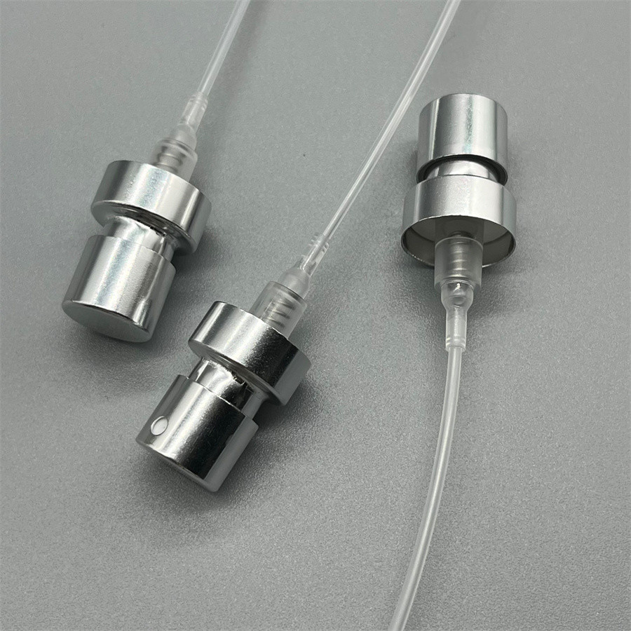 Durable Elegant Silver Fragrance Pump Stylish Dispenser for Perfumes