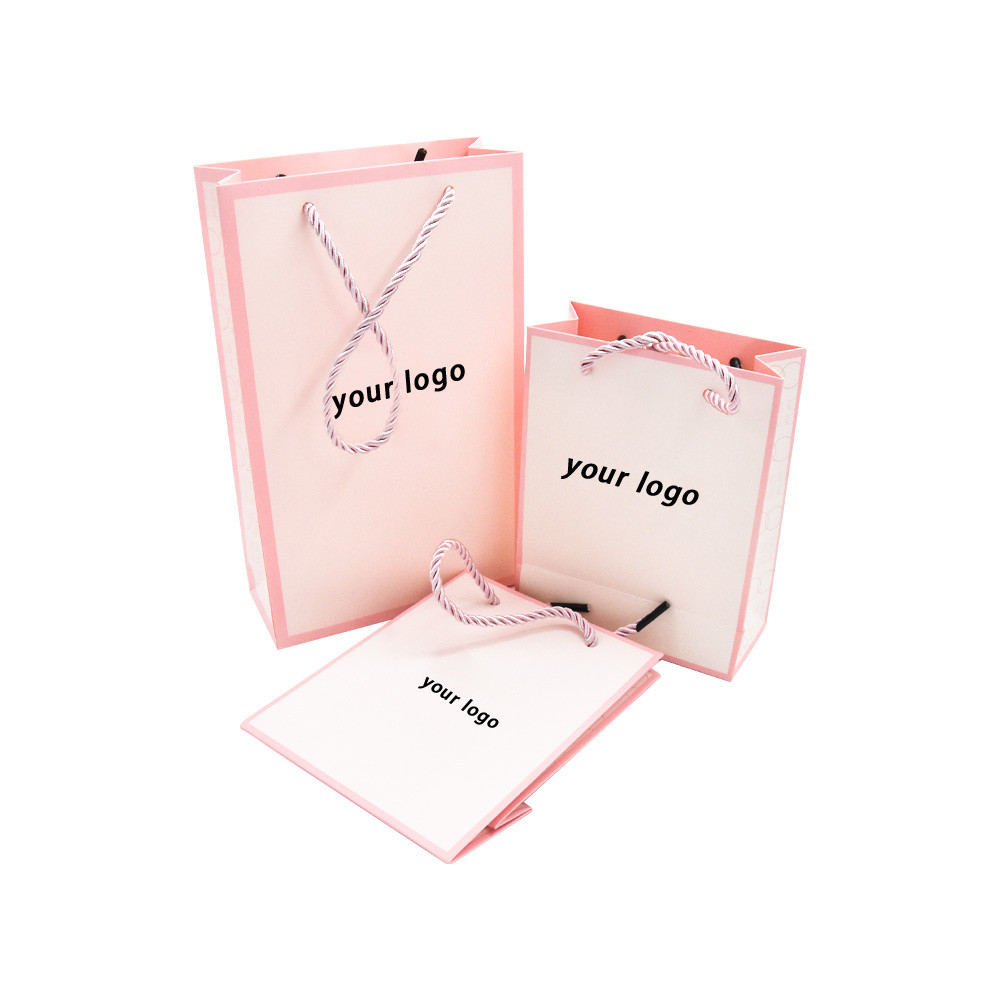 Carry Custom Paper Shopping Bags 250g Embossed Promotional With Matched PP Rope Handle