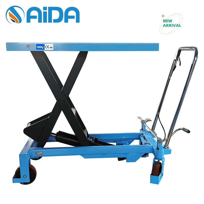 Factory Price Hand Hydraulic Table Platform Lifter Single Scissor 500kgs