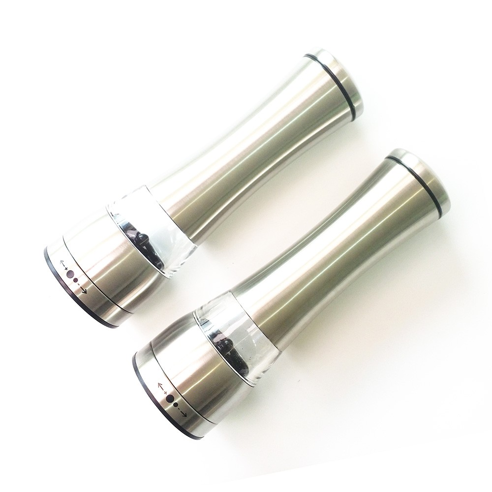 Electric Stainless Steel Salt and Pepper Grinder for Kitchen Spice Grinding Mills Type