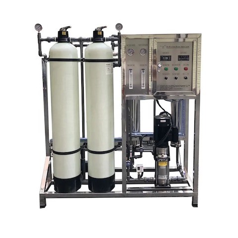 Reverse Osmosis Ro Water Treatment Plant 500LPH With FRP Tank