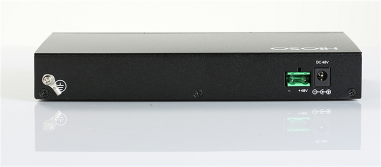 Poe Ethernet Switch Network 8 Ports with 1 Gigabit Combo Port DC48V