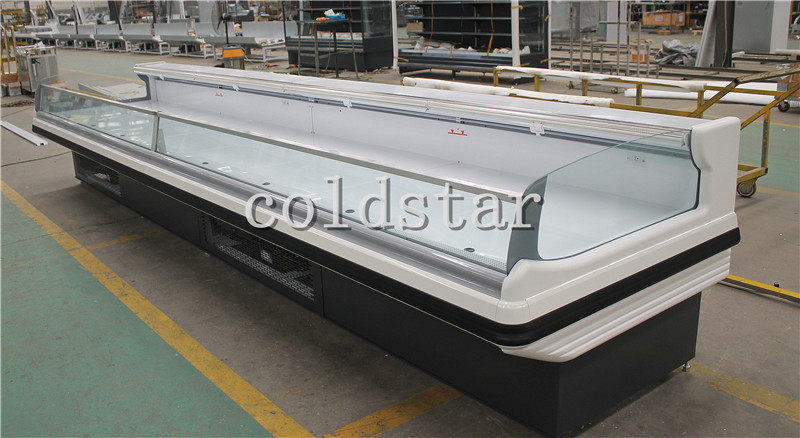 Fresh meat display refrigerator/open chiller for butcher shop