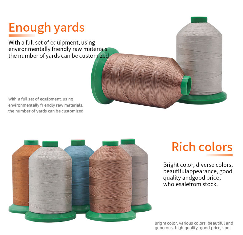 400g Rolls 1mm Braided Thread 210D/16 Non Waxed Polyester Thread for Textile Industry