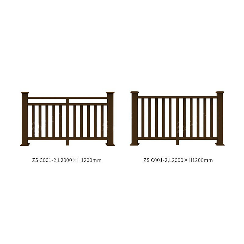 Fireproof WPC Fence Panel Wood Plastic Composite Interior Board Tan Protective Railing For Riverside 200x120cm