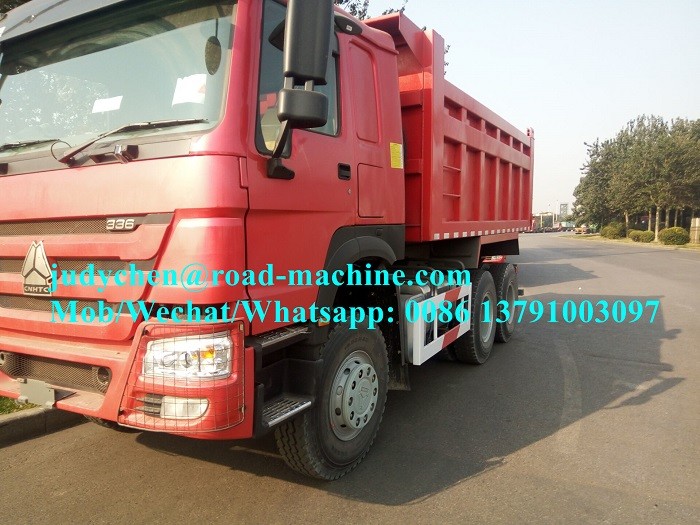 ZZ3257N3647A Heavy Duty Dump Truck 6x4 with 290/336HP, EURO II Engine Model , 25t-30t