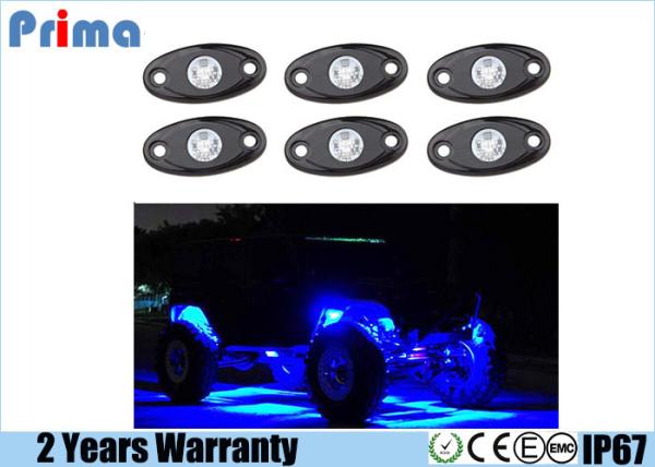 Blue LED Rock Light Kits with 6 pods Lights for Jeep Off Road Truck Car ATV SUV