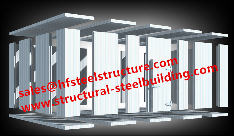 Insulated Panels for Cold Storage And Freezer Room , PU Panel Cold Room