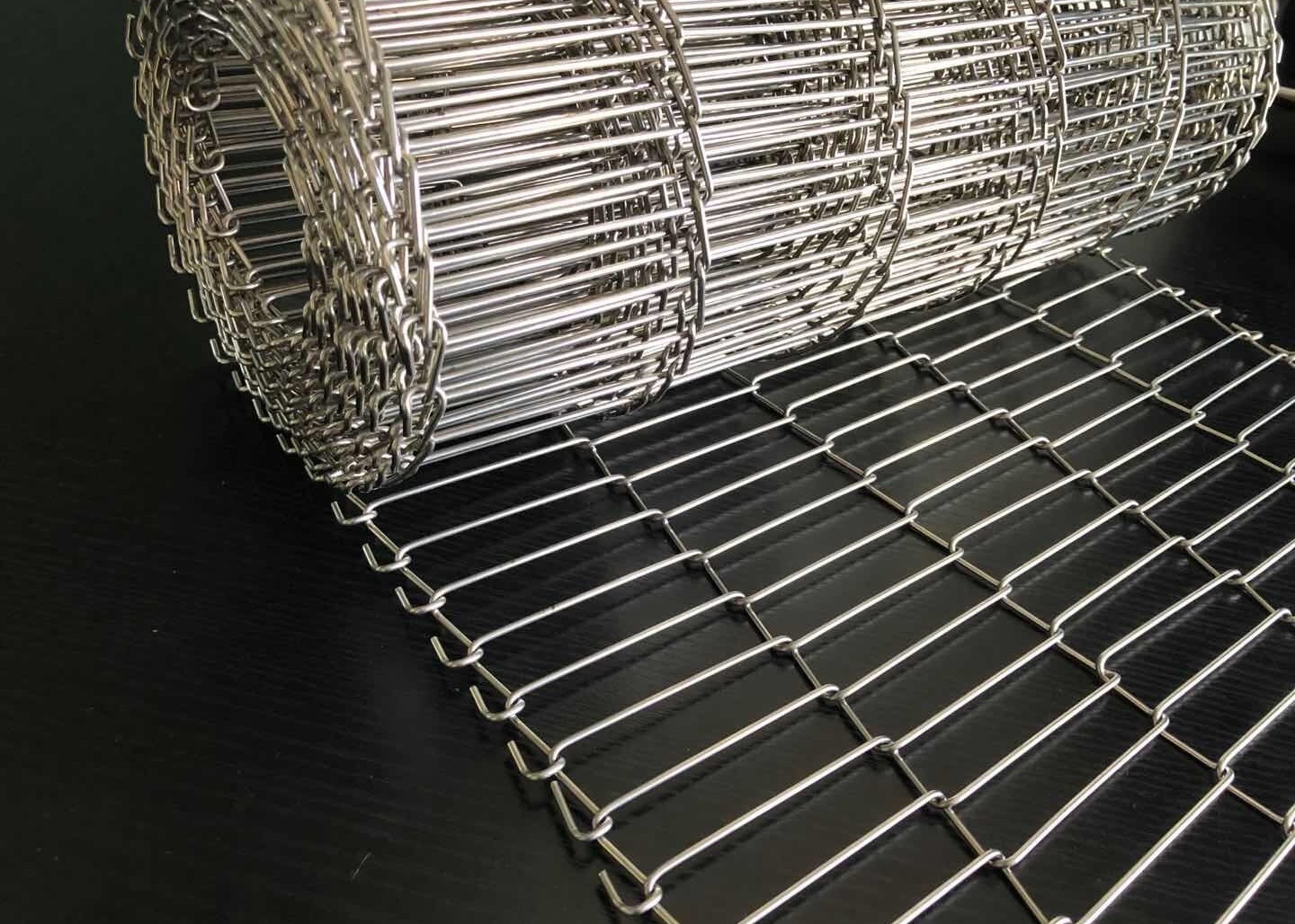 Food Industry Ss304 3mm Flat Flex Conveyor Belt