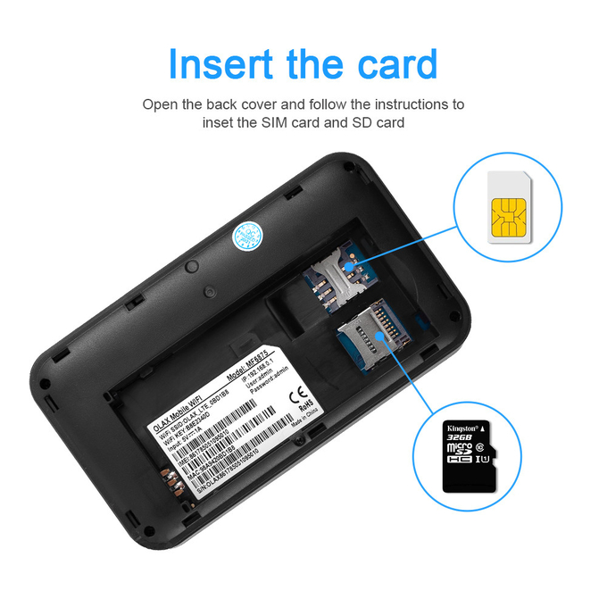 OLAX MF6875 4G Mobile Wifi Device Pocket Mini CPE Modem With Sim Card Slot