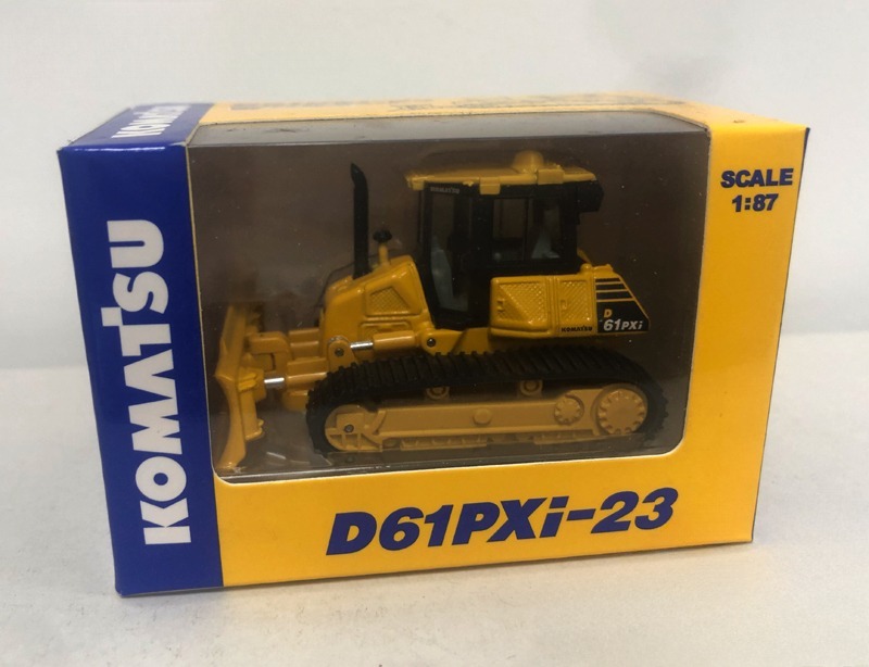 Komatsu D61PXI-23 1/87 Alloy Crawler Dozer Die-Cast Mining Model Collectible