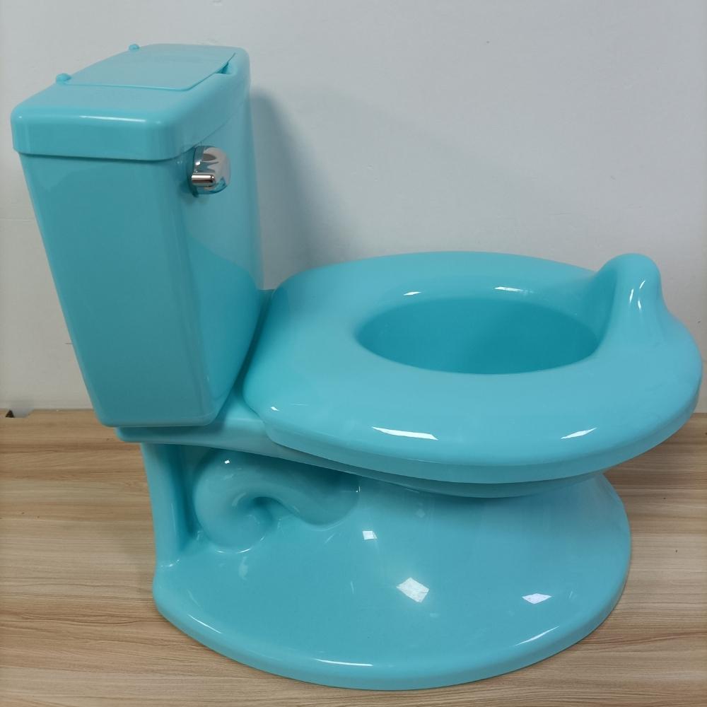 Blue Plastic Baby Training Potty EN71 Test Approved Pure Color Toliet Trainer for Childrens Potty Seat.