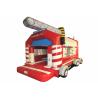 Buy cheap Firetruck Commercial Bounce House Quadruple Stitching , Inflatable Jumping from wholesalers
