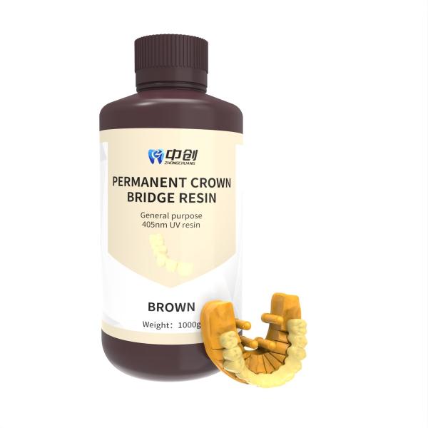 Wear Resistant and Stable Photosensitive Permanent Crown Resin 3D Printing