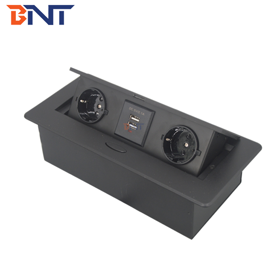 with EU standard power interface for office table desk pop up power socket