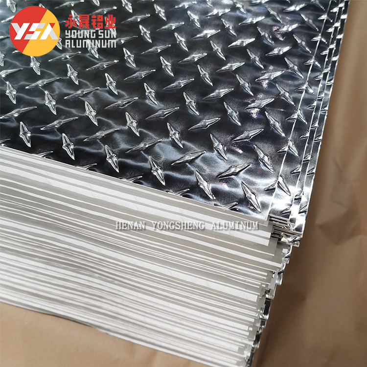 Patterned Aluminum Checkered Plate 1060 H24 O State H112 Embossed Sheet
