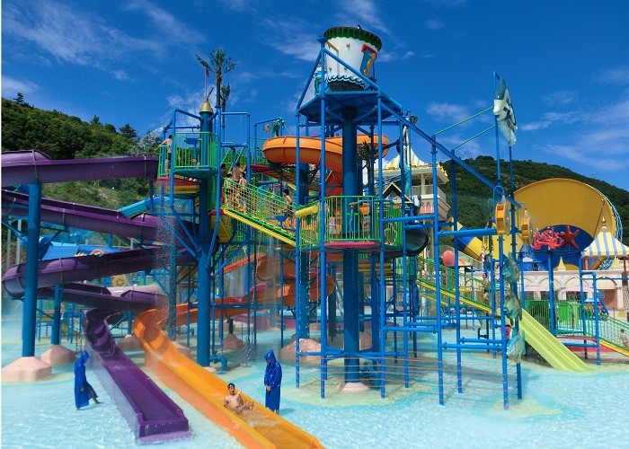 1 Rider / Time Combination Pool Fiberglass Water Slide
