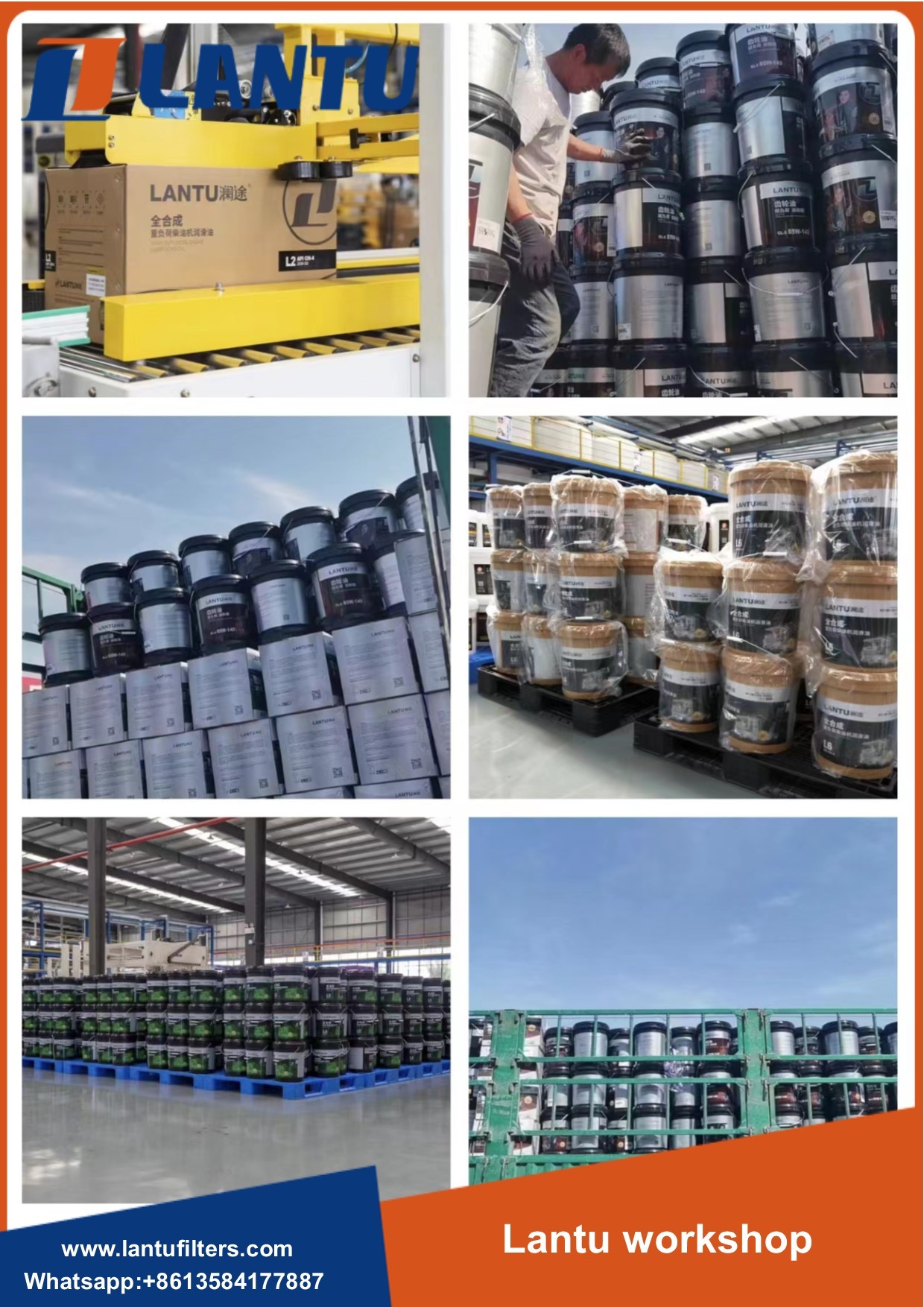 LANTU Heavy Duty Truck Lubricating Oil Full Synthetic Diesel Engine Oil K10 SAE 15W-40 Keep Engine Clean