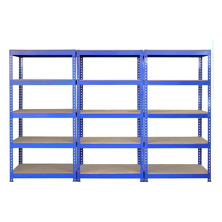 Blue Garage Storage Shelves Warehouse Rack Heavy Duty Single Sided