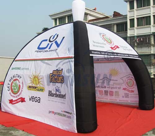 Outdoor Inflatable Event Tent , 3 - Layer PVC Inflatable Advertising Tent