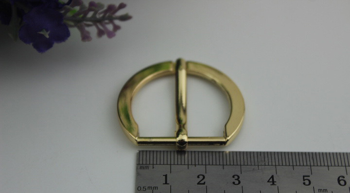 Factory direct 20 mm / 25 mm / 32 mm gold zinc alloy bag strap buckle leather bag metal roll pin belt buckle