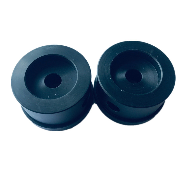 Black Custom Plastic Products CNC / Injection Moulding PEEK Material
