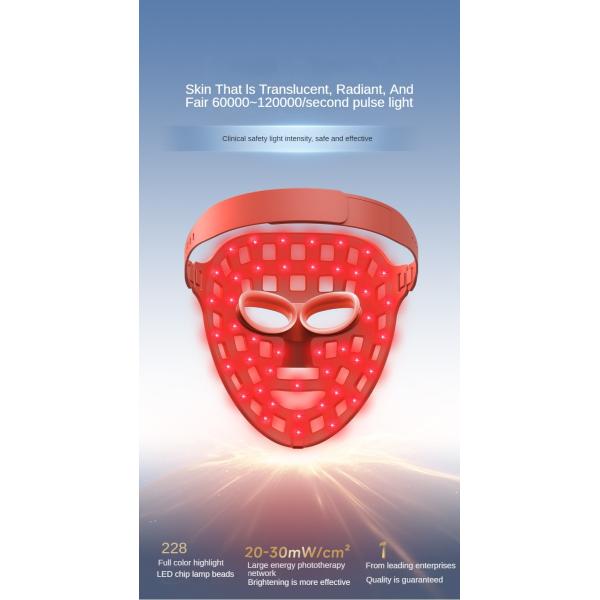 High Quality Skin Tightening Infrared Light Therapy Mask for Home Working 7 Colors Light Therapy Mask for Women and Men