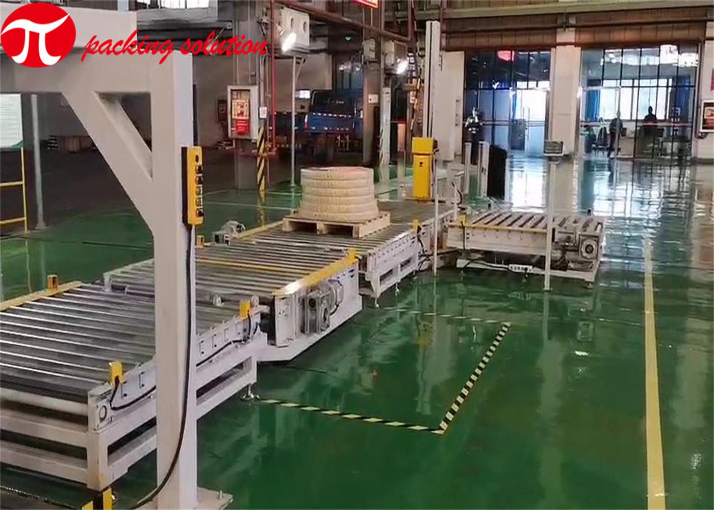 Customized Coil Packaging Line Welding Stacking 20mm-60mm With Strapping Dustproof