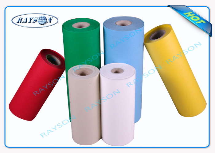 100% Biodegradable PP Spunbond Non woven Fabric Red And Black In Roll