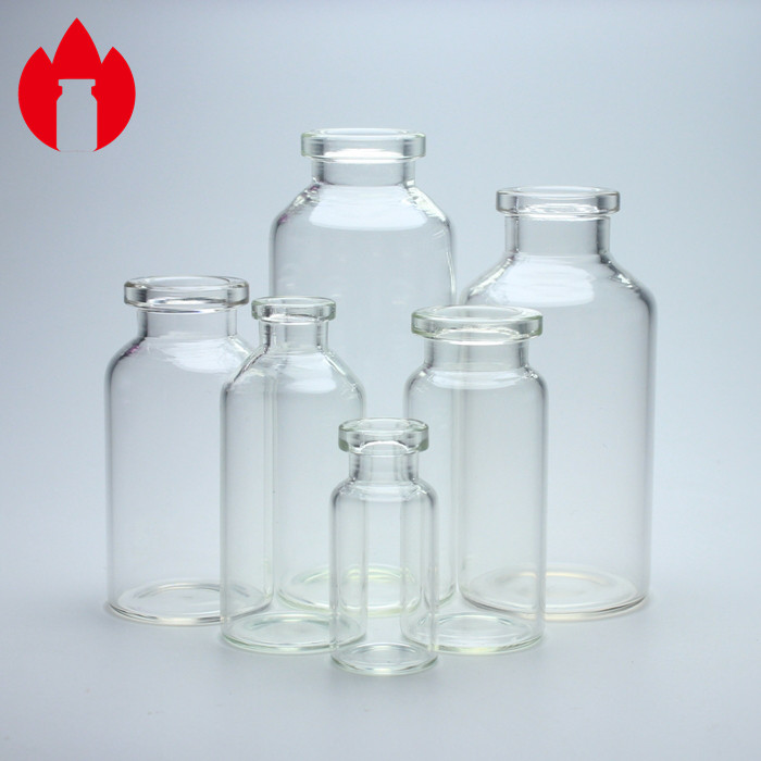 Transparent Small 10ml 20ml Tubular Glass Vials Medicine Glass Vials