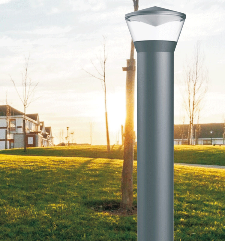 Square IP54 Waterproof 18W LED Bollard Light For Lawn