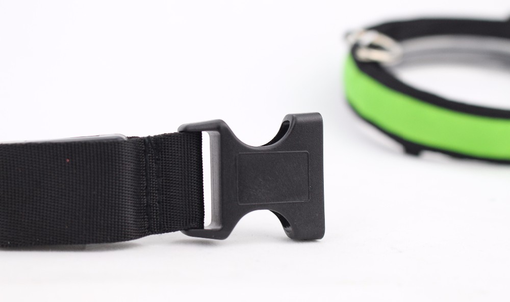 Polyester Adjustable Led Light- Up Pet Leash , Led Dog Light Collar