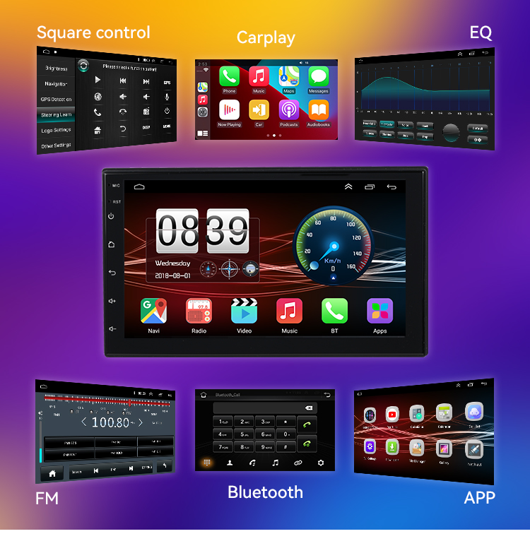 7 Inch Universal Car Player Android Car Stereo For Apple Carplay Car Acces