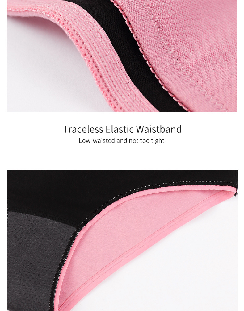 S-4XL Plus Size Leak Proof Underwear 4 Layer High Absorbency Menstrual Panties