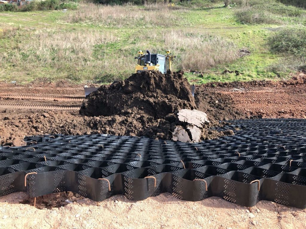 ASTM Perforated Plastic HDPE Cellular Confinement Systems Geocells In Road Construction
