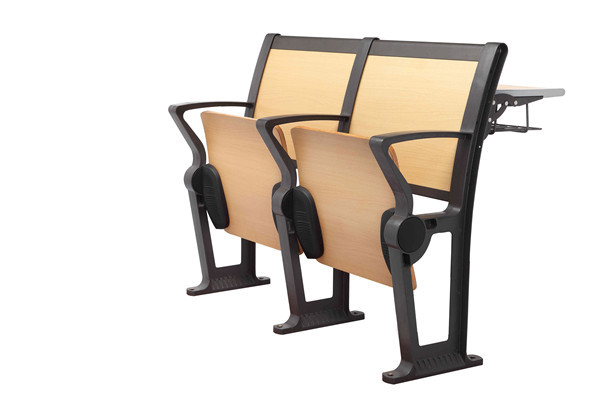 Wear Resistance Lecture Hall Chair With Desk For Terrace Classroom