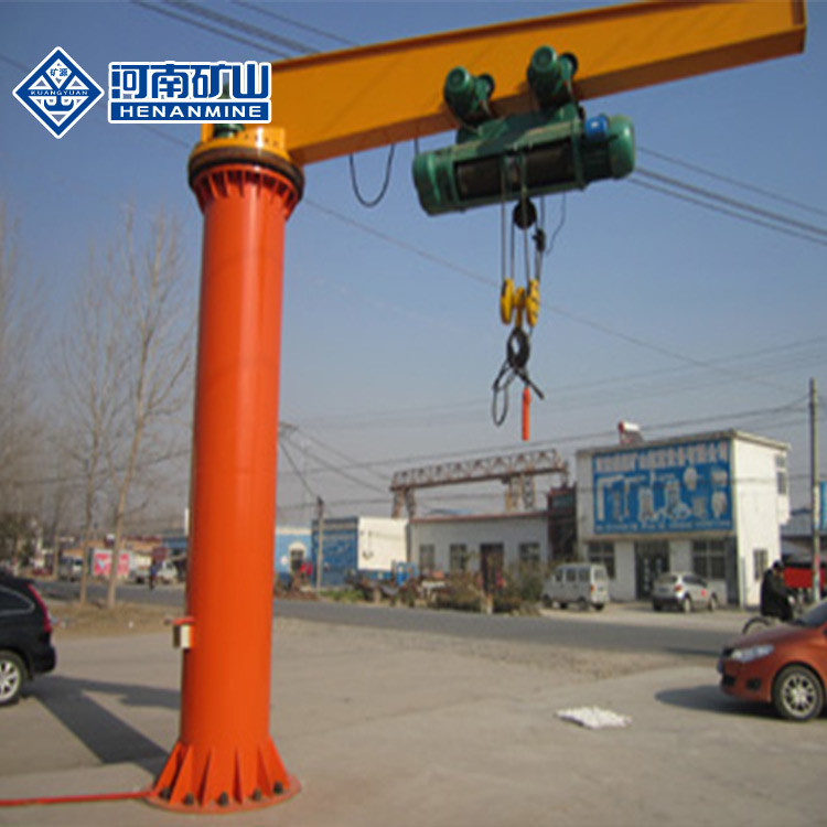 360 Degree Boom Jib Crane 380V Rotating Column Motor Rotation