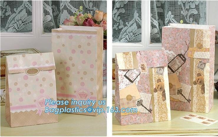 shopper carrier, pac Design Eco-friendly Plastic Bakery Bags Clear Wedding Cake Pastry Cupcake Slice Bread Packaging Bag