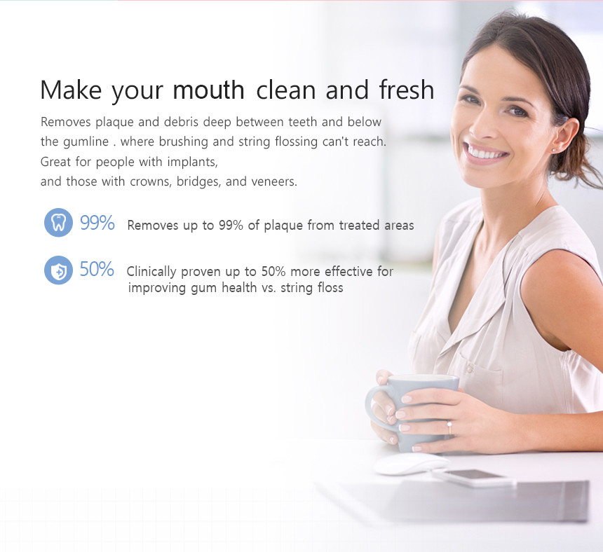 OEM DC 5V Mini Portable Water Flosser , Rechargeable Portable Dental Water Jet