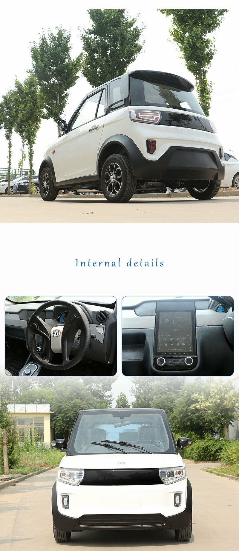 2023 Solar Mini Car for Adults Compact and Environmentally Friendly Electric Vehicle
