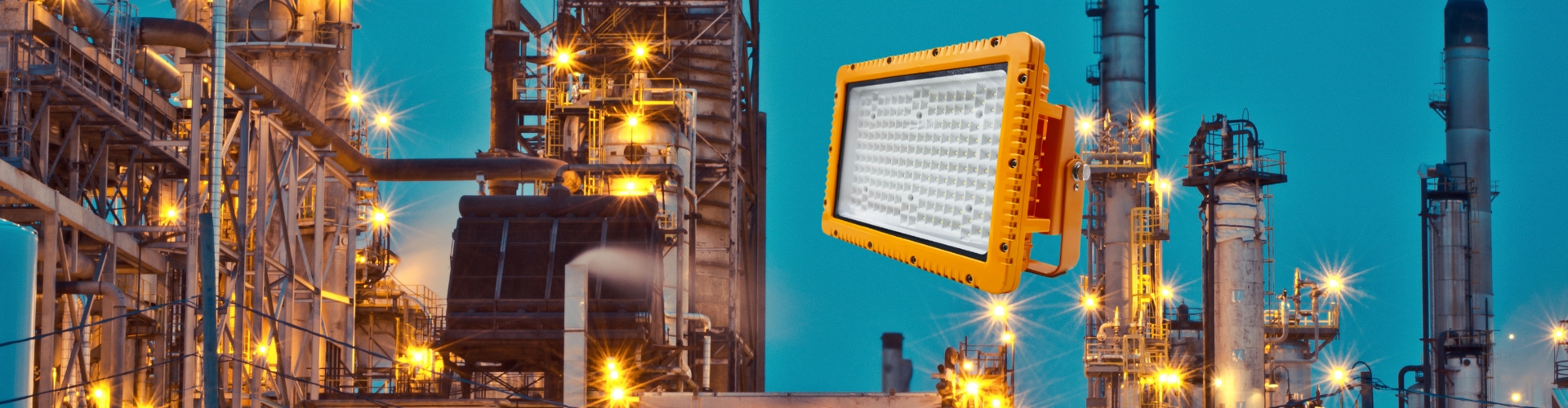 IP66 IK10 Waterproof Dust-proof Explosion Proof Flood Light For Heavy Industry Storage Paper Mills