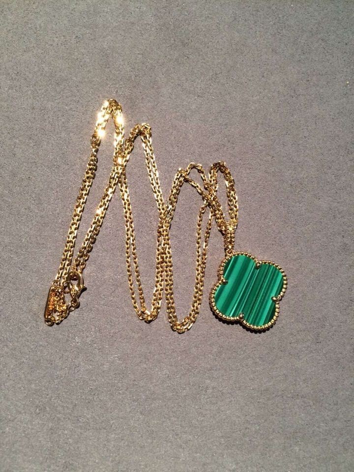 Shen zhen Jewelry Factory Highest Quality Vancleef&arpelsr Brand jewelry DesignMagic Alhambra long necklace, 1 motif , 1