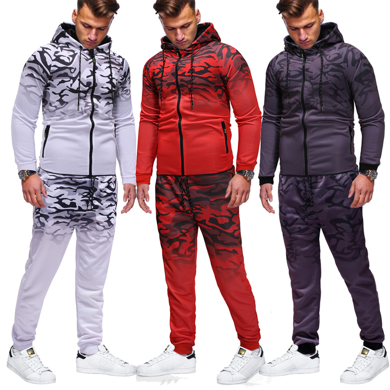 High Quality Custom polyester Fabric Sublimation Mens Slim Fit Hoodies Street Tracksuit