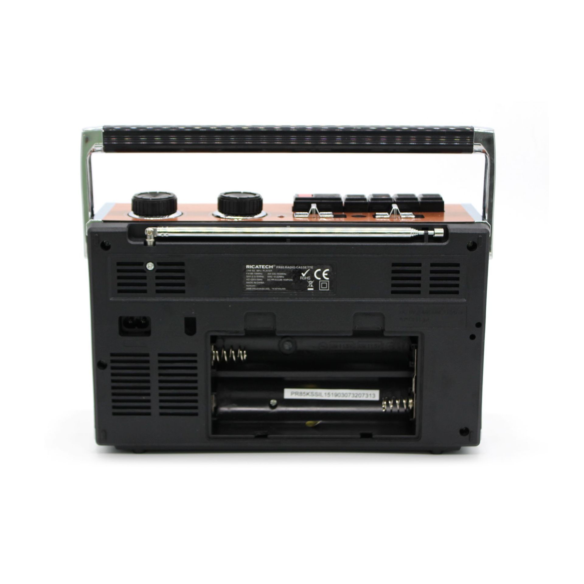 Stereo Headphone Jack FM Portable Radio 220V 50Hz With Pull Rod Antenna
