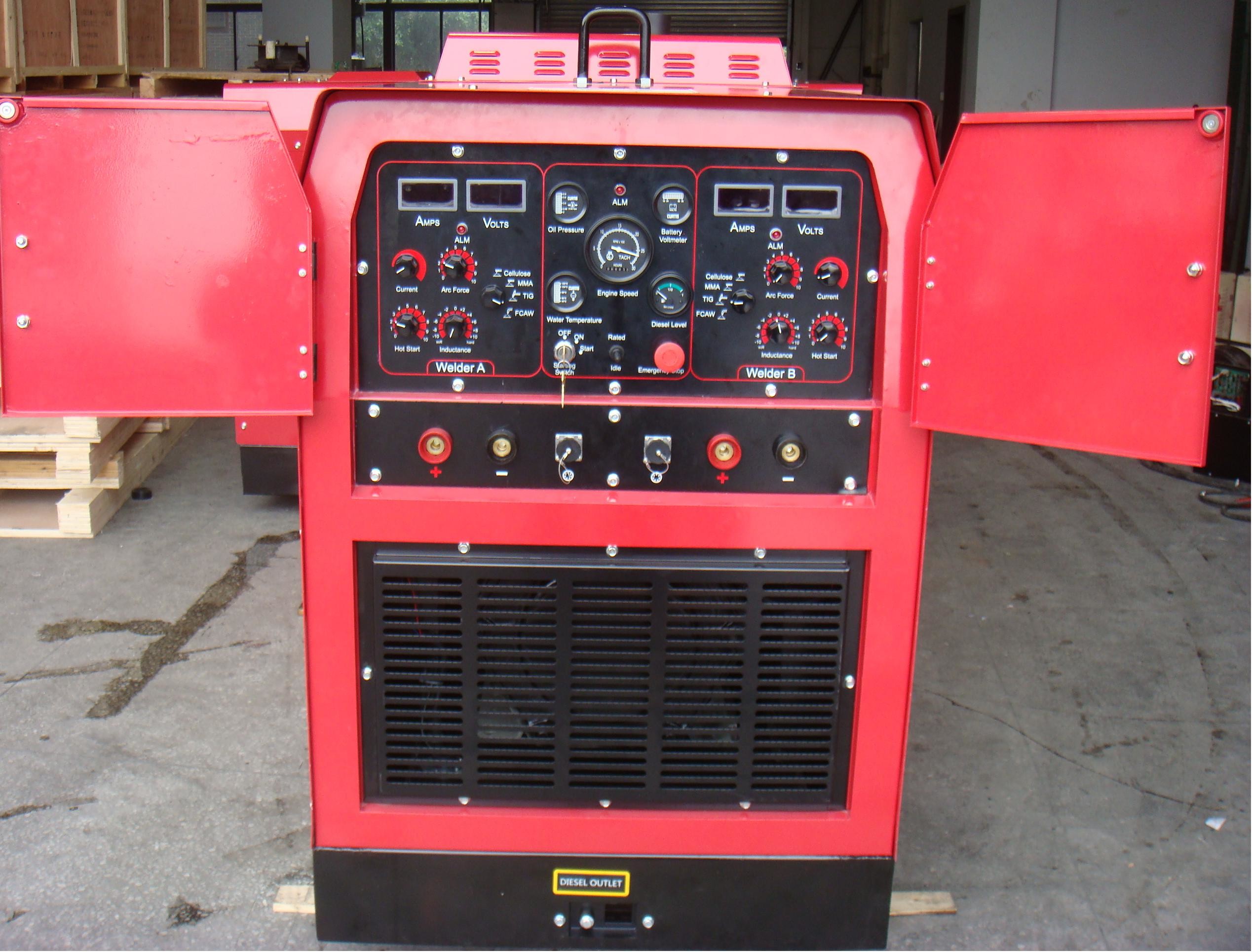 WD800 Portable Diesel Welder Generator Electric Start 400Ax2 Dual Welding Machine