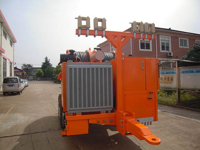 TY4x50 Tension Stringing Equipment 77kw 103hp 4 Bundled Conductor Tensioner