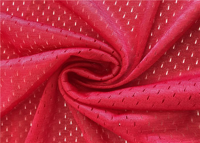 100% Polyester Mesh Jersey Lining Fabric For Sportswear