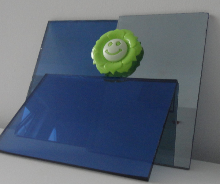 3mm/4mm/5mm/8mm Low E Tinted Reflective Glass for Building / Car Automobile