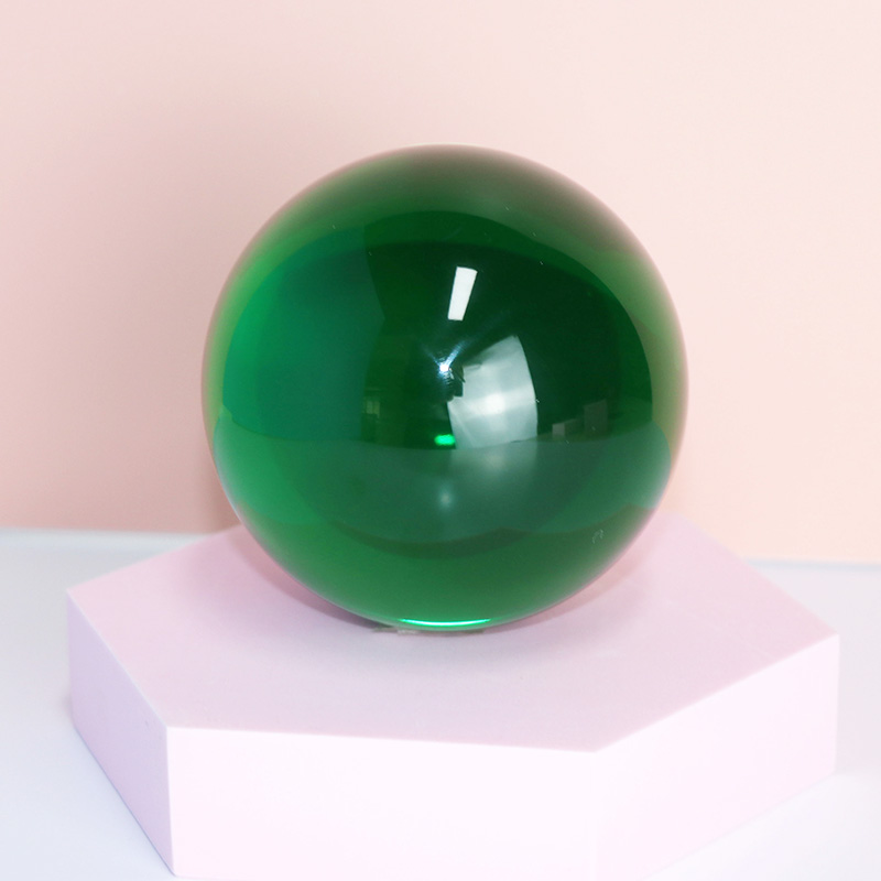 3" 4" 5" inch transparent colored resin ball UV ball glow in dark glitter ball
