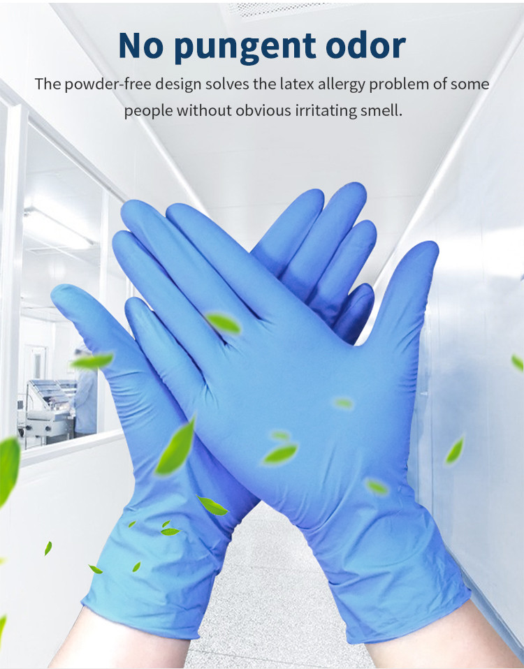 Puncture Proof 15 Mil Disposable Nitrile Gloves Powder Free